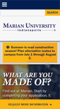 Mobile Screenshot of marian.edu