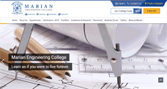 Desktop Screenshot of marian.ac.in