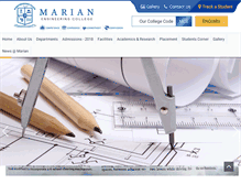 Tablet Screenshot of marian.ac.in